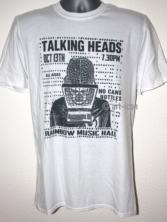 Talking Heads T-shirt / 80s Gig Poster Design - Etsy Canada