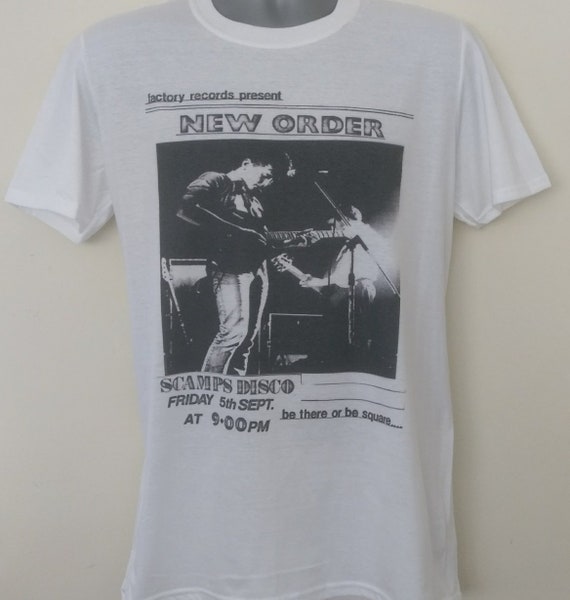 New Order t-shirt 80s gig flyer / joy division post punk | Etsy
