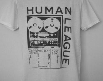 The Human League T-shirt old gig flyer from early 80s