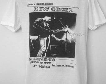 New Order t-shirt - 80s gig flyer / joy division post punk