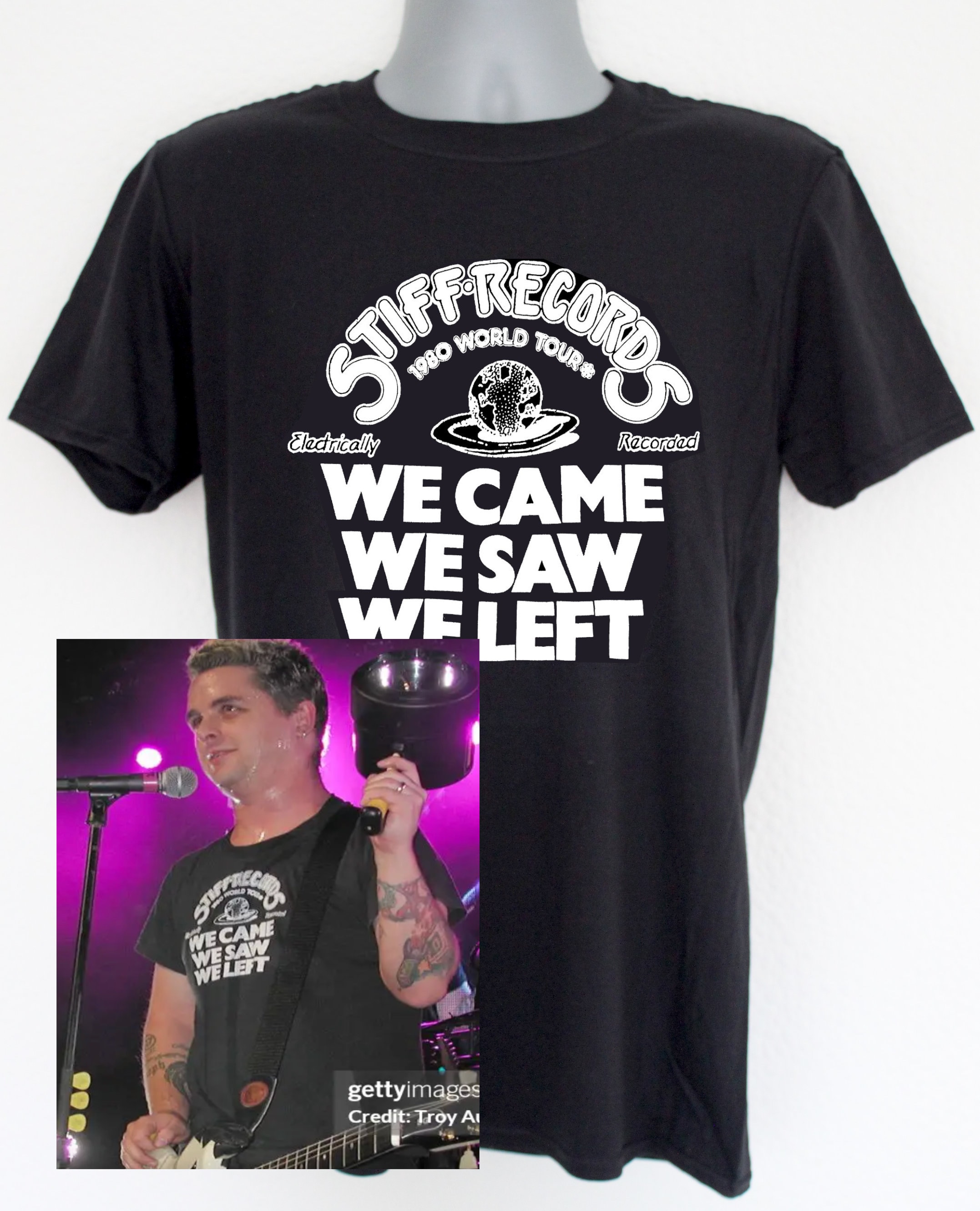 T-shirt Design Worn by Billie Joe Armstrong Green Day Band T-shirt