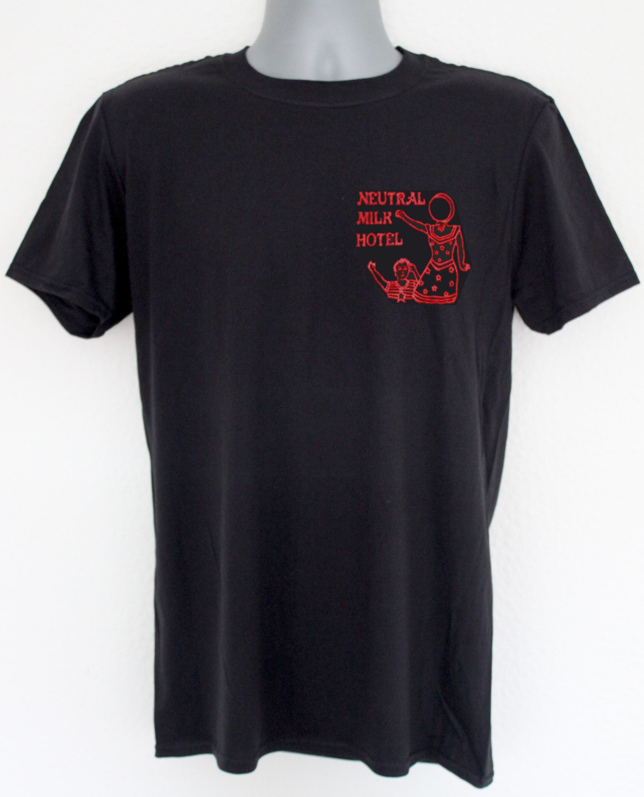 Maglietta Neutral Milk Hotel – T-Shirt Unisex In Cotone, Bianca, Taglia L, Stile Indie Rock Retrò