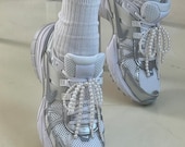 Pearl Bow Shoelace Charm for Sneakers | Sneakers Pearl Bow