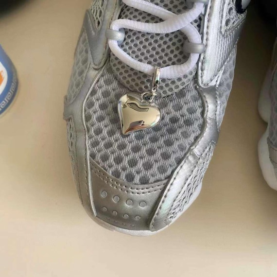 Ciondoli Per Scarpe Da Ginnastica - Set Di 2 Spille Con Perline E Fiocchi In Argento - Foto 12