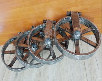 Steel wheel industrial for furniture 4 Pcs.