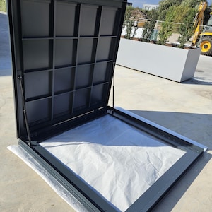 Floor Hatch 150x150 aluminum metal, Floor access Door steel metal, aluminum, stainless steel Hatch & Door