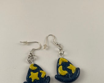 Pendientes de sombrero de mago mágico