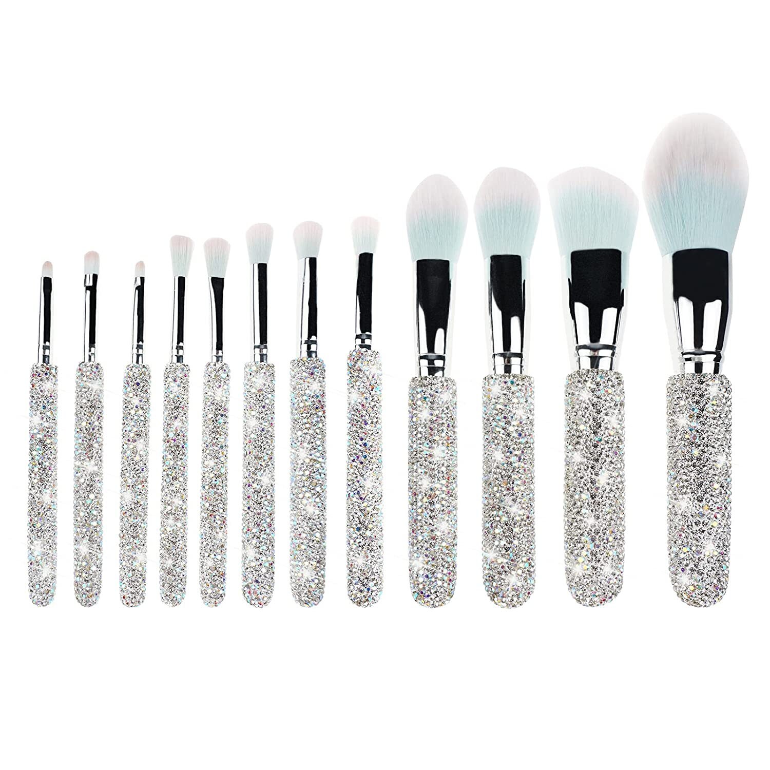 New Bling Crystal Rhinestone Makeup Brush Set Etsy UK