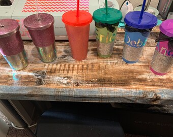 glitzy tumblers