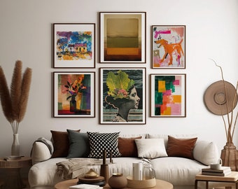 COUNTRYSIDE Collection No.2, SET of 6 - Printable Digital Art, Countryside/Farm Theme, Home Decor, Modern Wall Art, Different Ratios