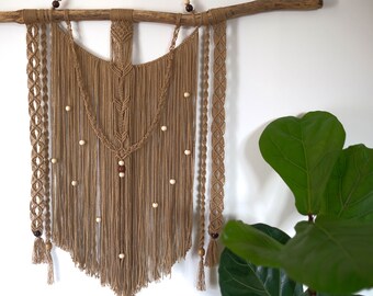 Wall Hanging Macrame - Tapestry - Large Wall Hanging Macrame - Cotton - Natural