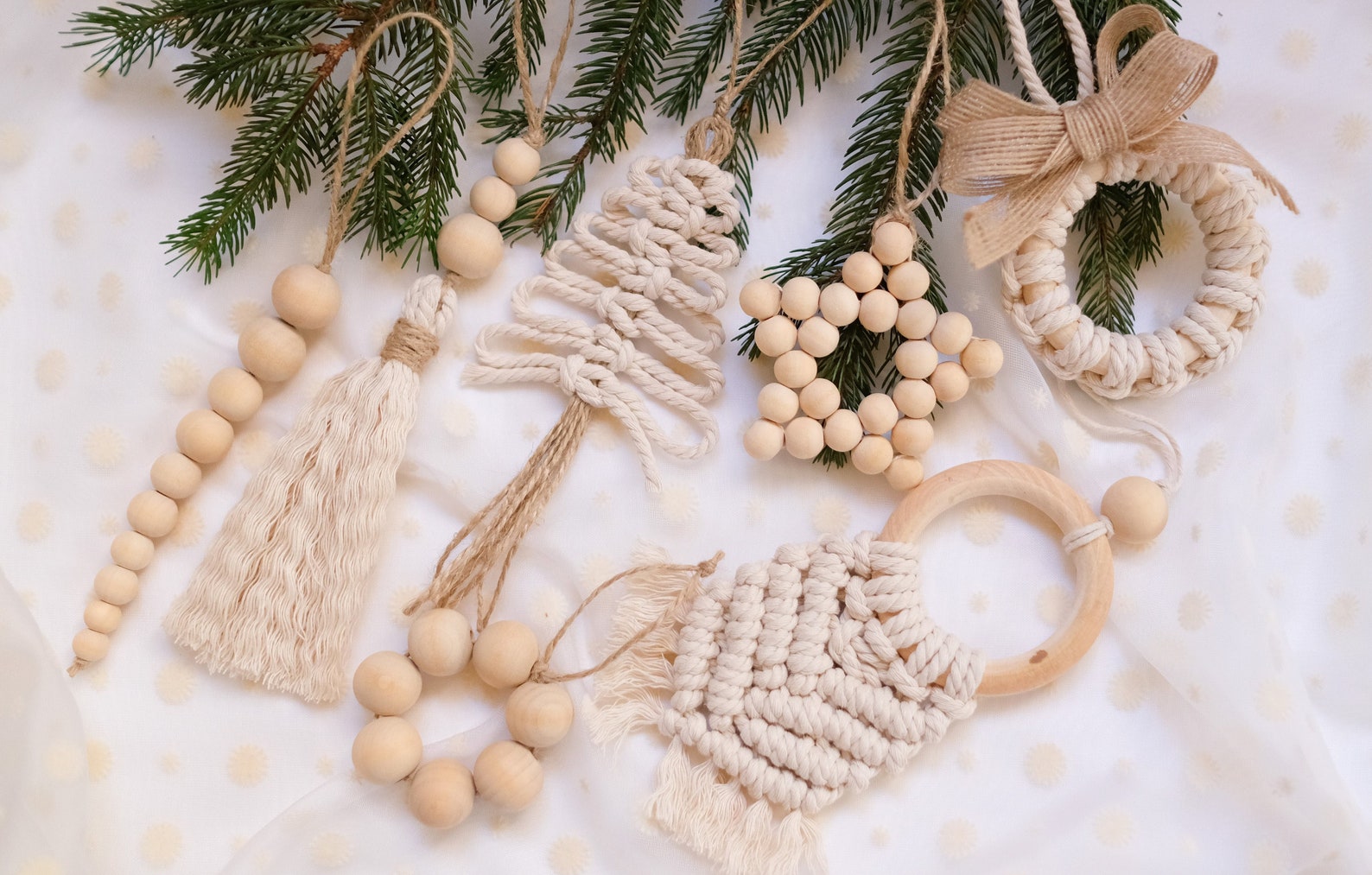 Image of Boho Bead Ornaments