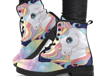 unicorn fuzzy boots
