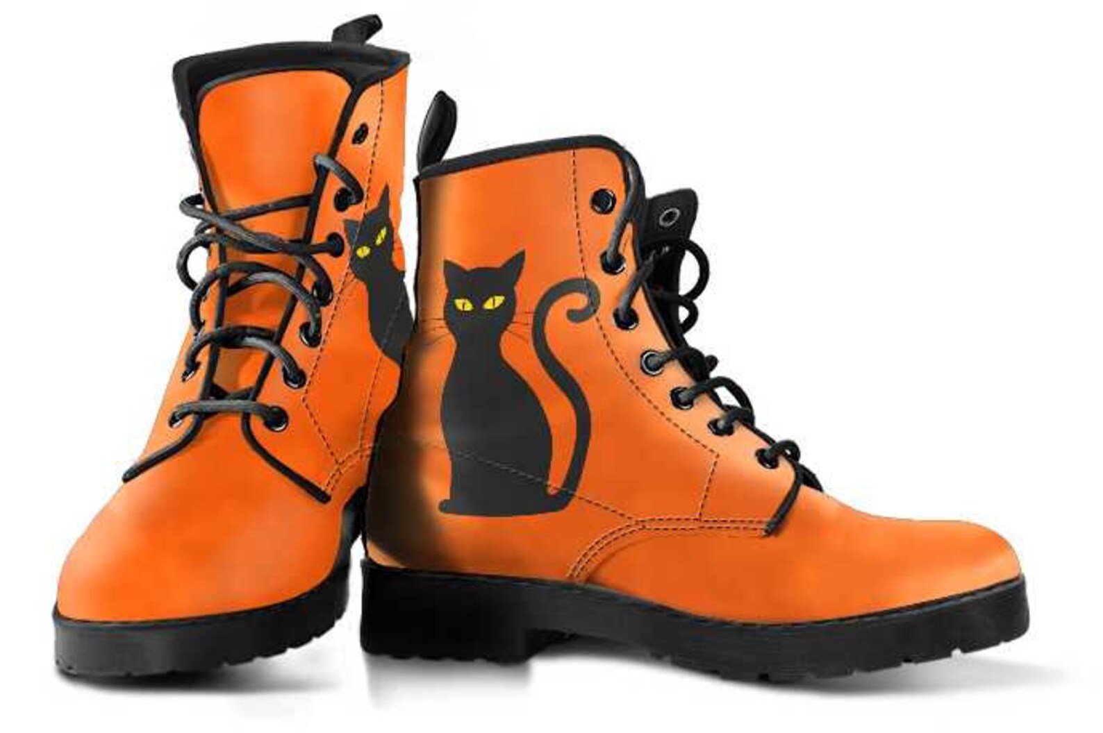 Black Cat Boots Vegan Boots Women's Boots Etsy UK