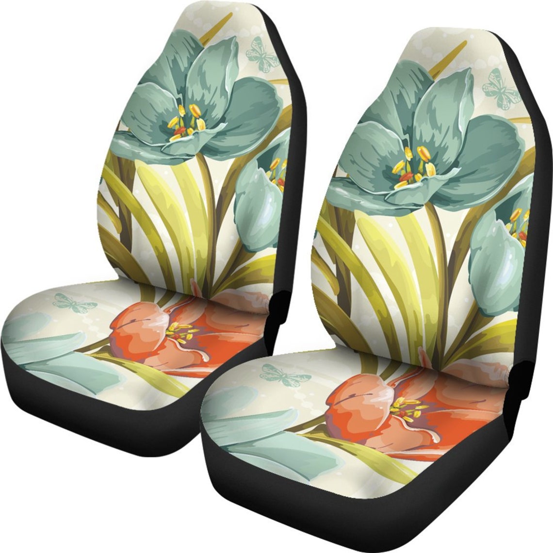 Berry Flowers Car Seat Covers (Set of 2) main image 1