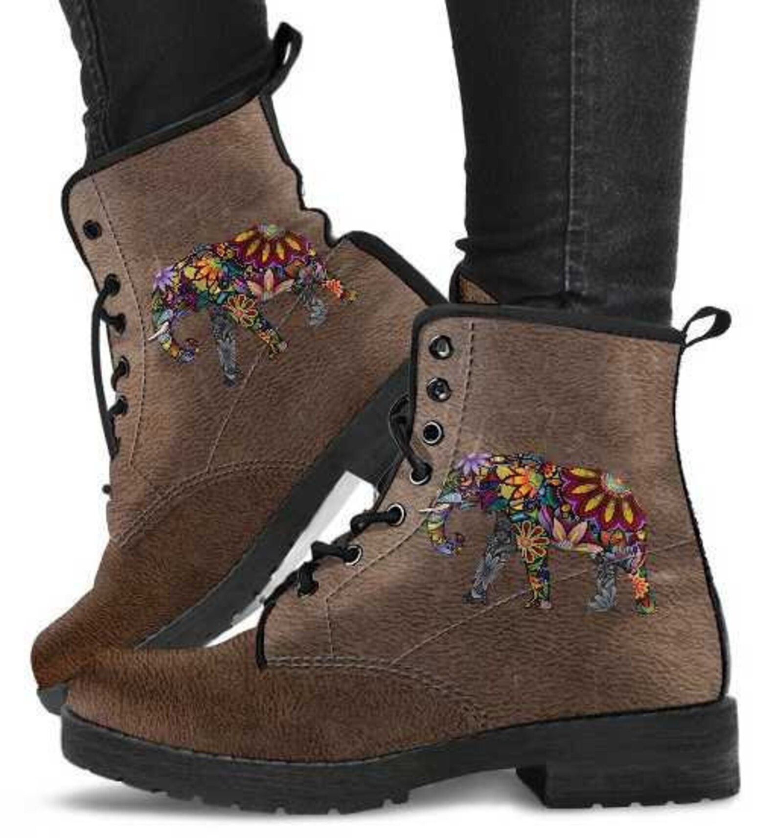 Elephant Head Women's Leather Boots