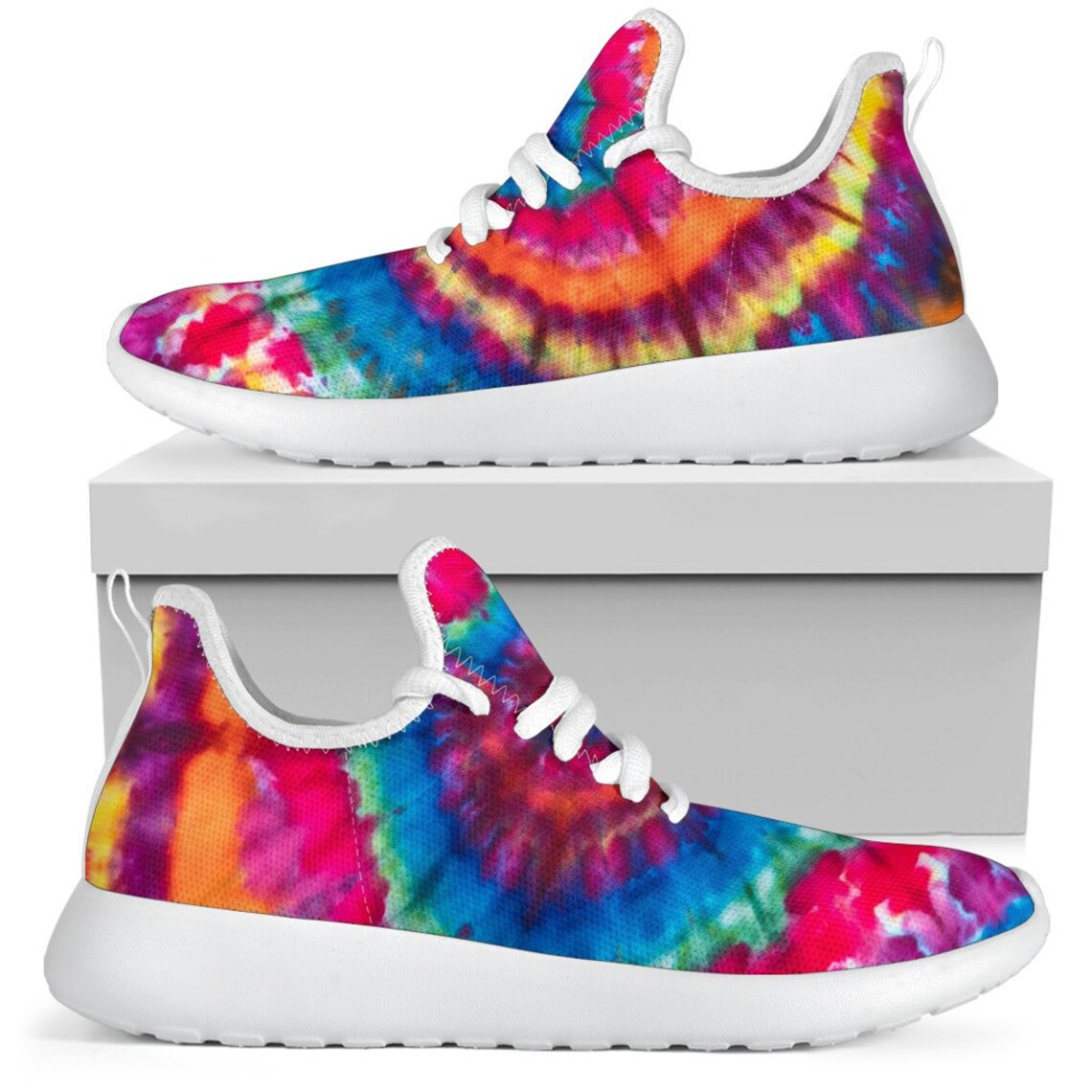 Tie Dye Sneakerscustom Shoes Running Shoes Running Etsy