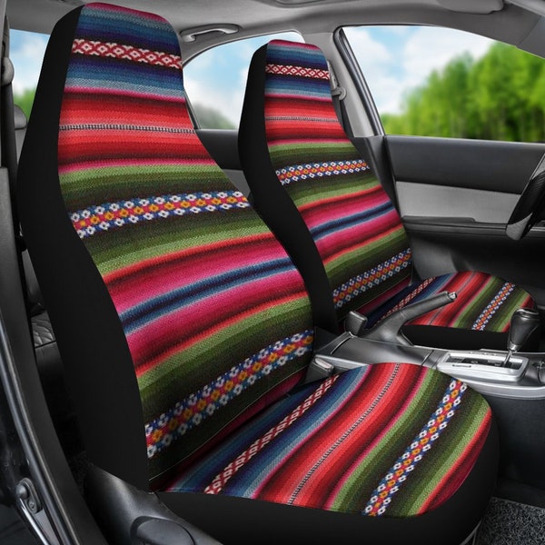 Yellow Mexican Baja Car Seat Covers
