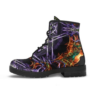 Glowing Chakra Women's Leather Boots