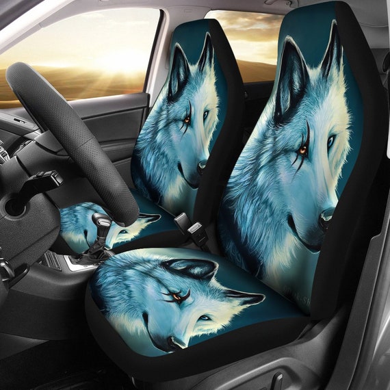 Buy Beautiful Wolf Car Seat Covers pattern Car Seat Covers Pair 2