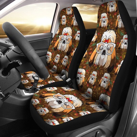 Shih Tzu Maltese Car Seat Cover (Set of 2) Shih Tzu Maltese Car Seat Cover (Set of 2)