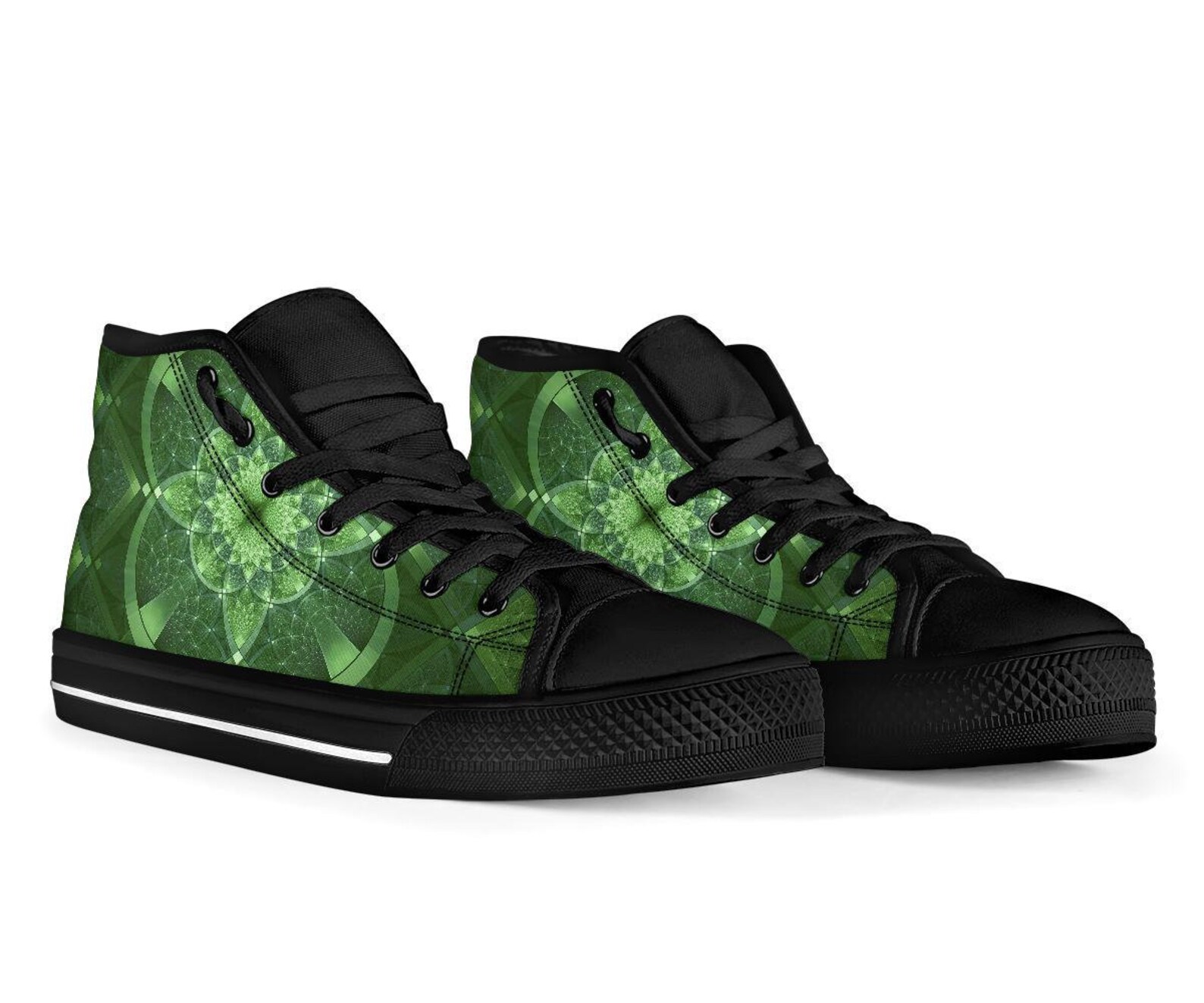Emerald Green High Tops Women's High Tops Canvas Shoes Etsy