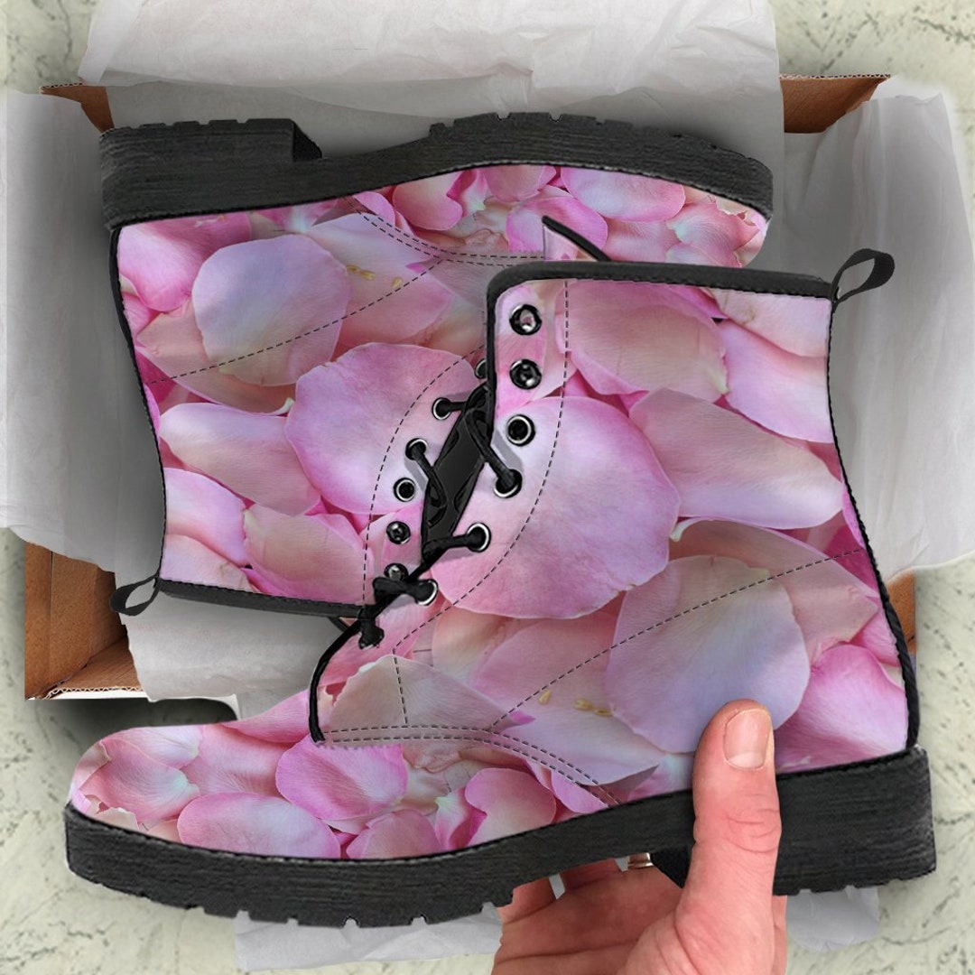 Rose Petal Boots Vegan Boots Women's Boots Etsy