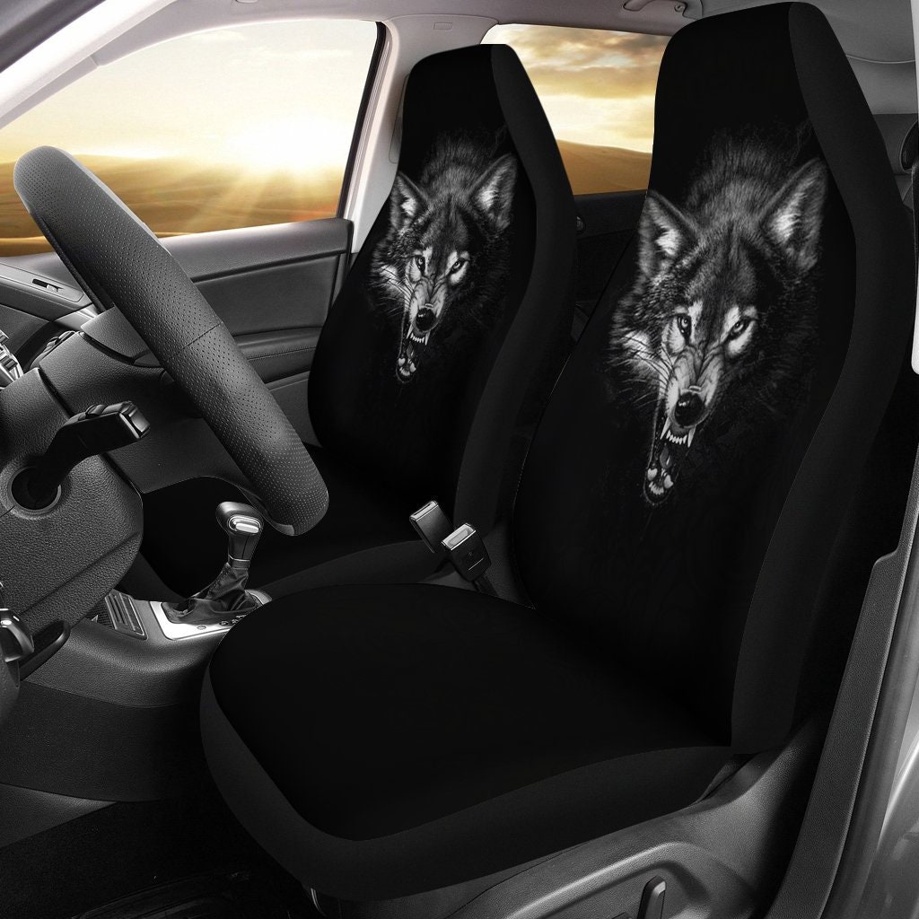 Wolf seat covers sale and floor mats