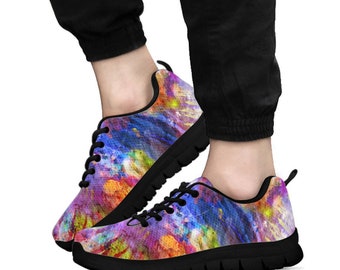 Colorful Explosion Sneakers-Custom shoes- Running Shoes- Running Sneakers- Hippie Shoes- Casual Shoes- Casual Sneakers- Women's Shoes-