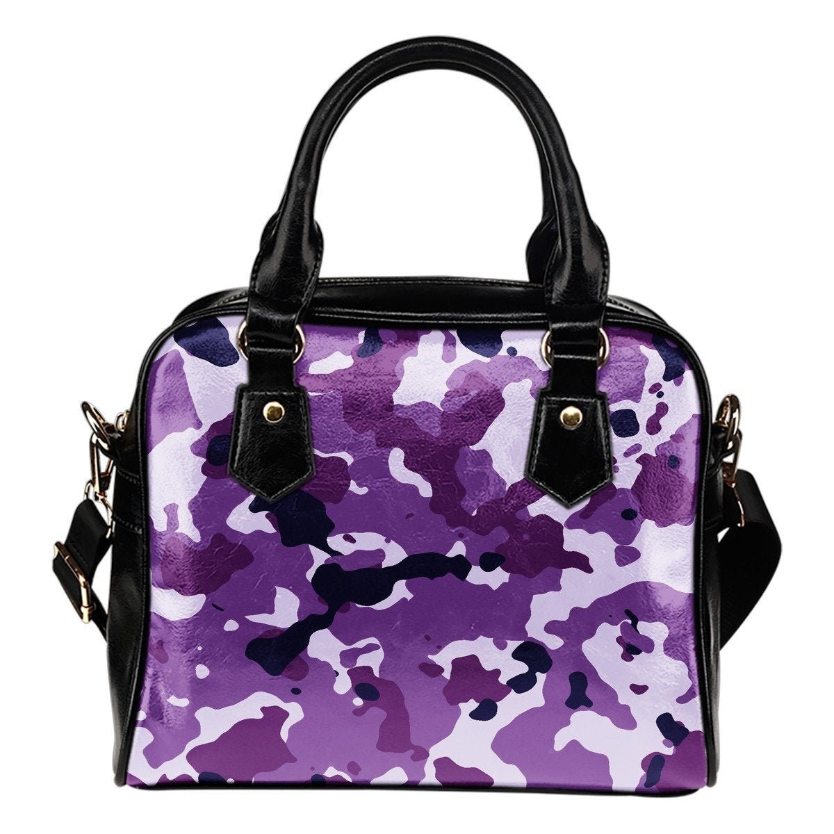 Purple Camo Shoulder HandbagWomens Handbag Shoulder Bag Etsy