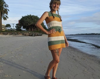 Crochet dress WRITTEN PATTERN - The trinity dress