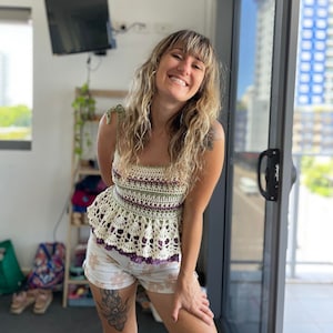 Crochet top WRITTEN PATTERN (Mermaidia top)
