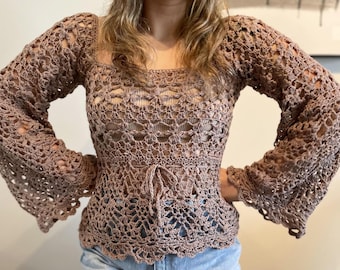 Crochet top WRITTEN PATTERN (Chantilly top)