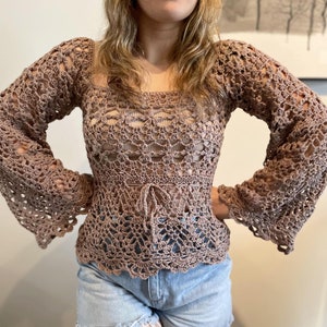 Crochet top WRITTEN PATTERN (Chantilly top)