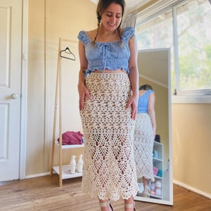 Crochet Skirt WRITTEN PATTERN (chantilly Skirt) - Etsy