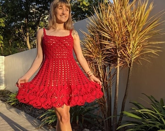 Crochet dress WRITTEN PATTERN - The Wonderland Dress