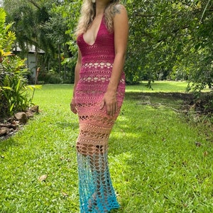 Crochet dress WRITTEN PATTERN (Mariposa dress)