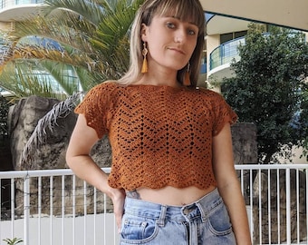 Crochet top WRITTEN PATTERN - The Nami Top