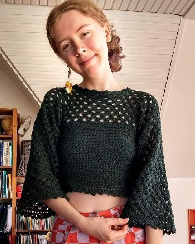 Crochet Top WRITTEN PATTERN the Gaia Top - Etsy Australia