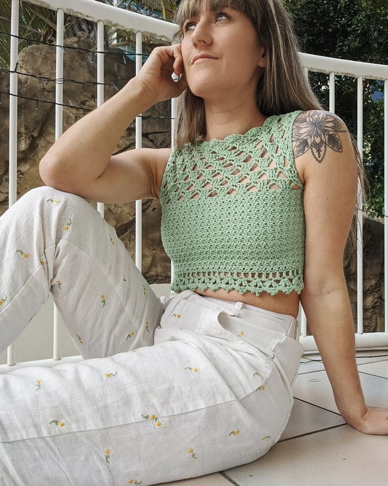 Crochet Top WRITTEN PATTERN the Gaia Top - Etsy Canada