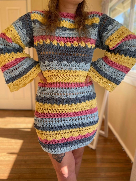 Crochet dress WRITTEN PATTERN (Muse dress)