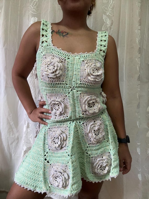 Crochet Dress WRITTEN PATTERN (peony Dress) - Etsy