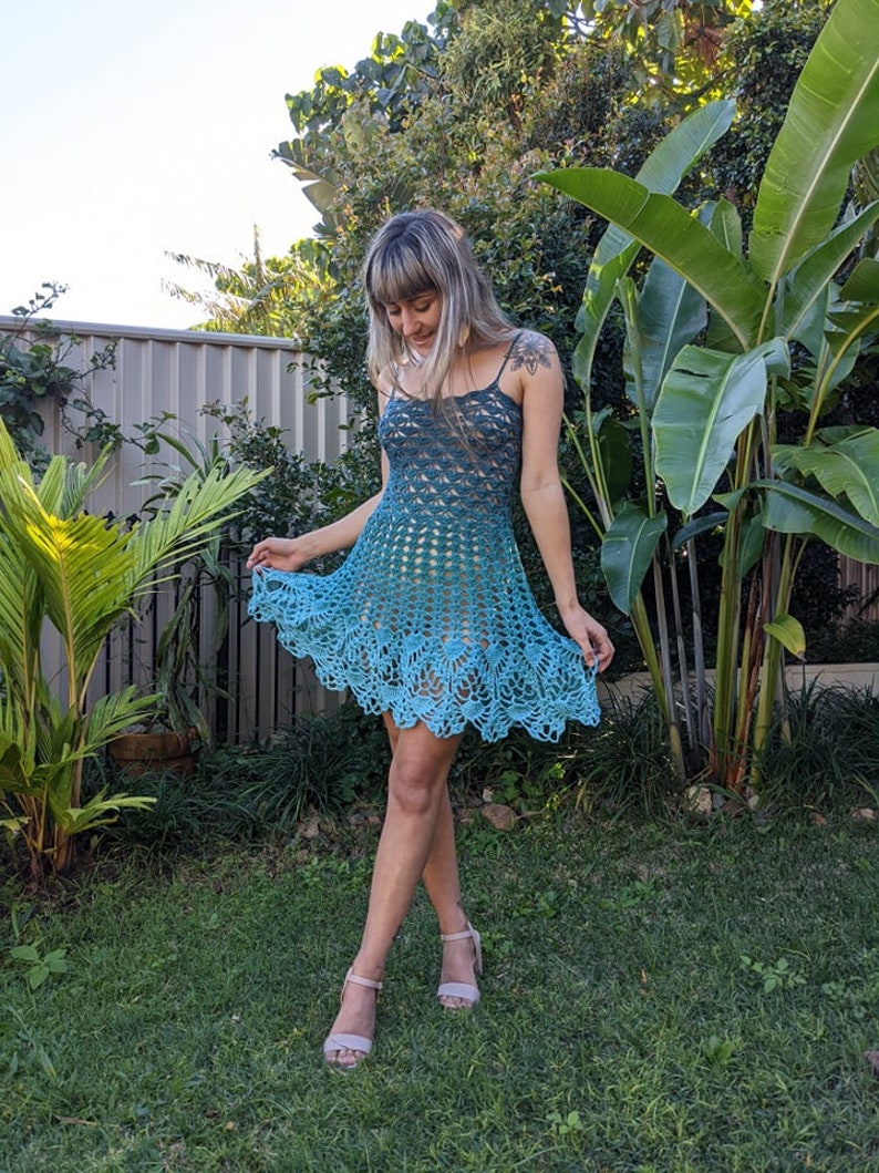 Crochet dress WRITTEN PATTERN The Wonderland Dress image 9