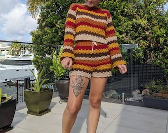 The karma lounge set WRITTEN PATTERN -  crochet lounge wear