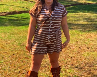 Crochet playsuit WRITTEN PATTERN | all sizes | beginner level