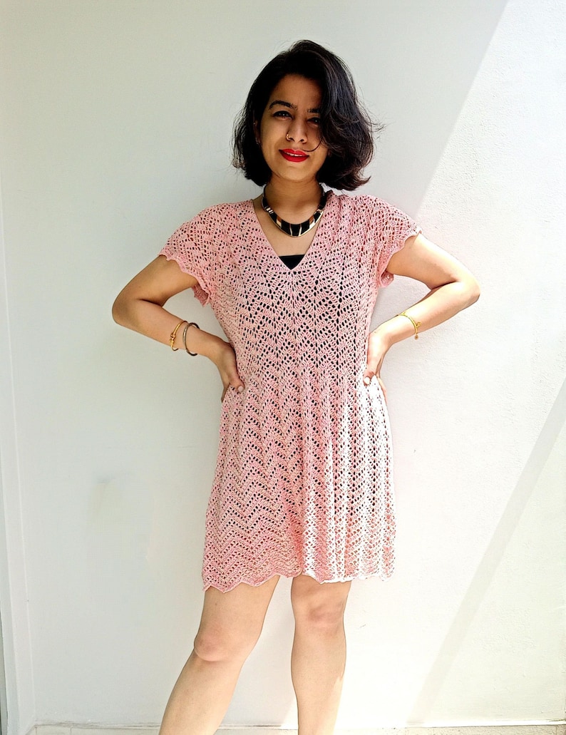 Crochet dress WRITTEN PATTERN Nami Dress image 9