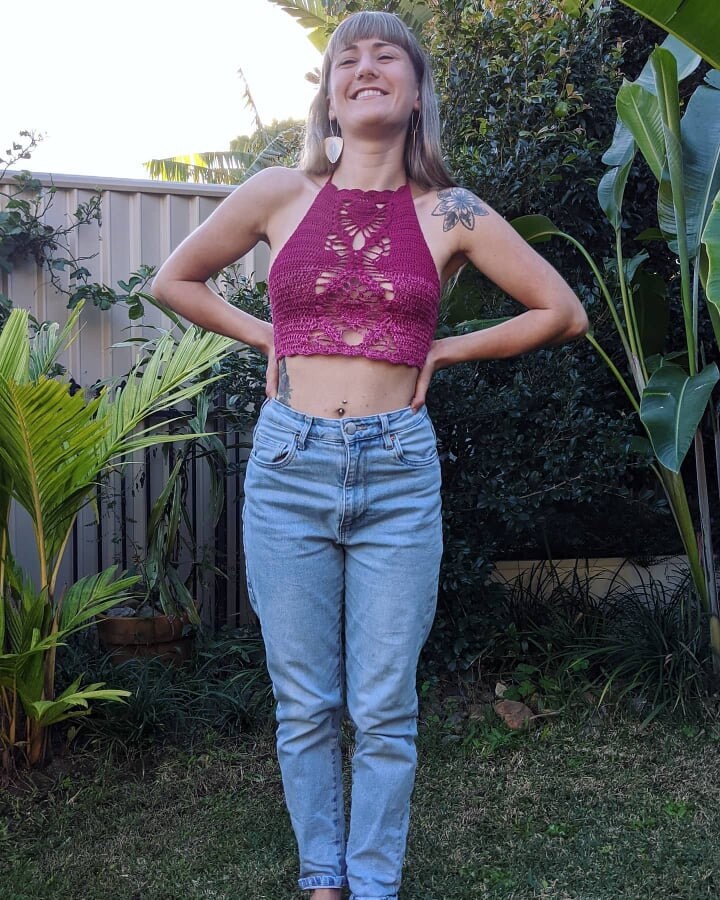 Crochet Halter Top WRITTEN PATTERN - Etsy