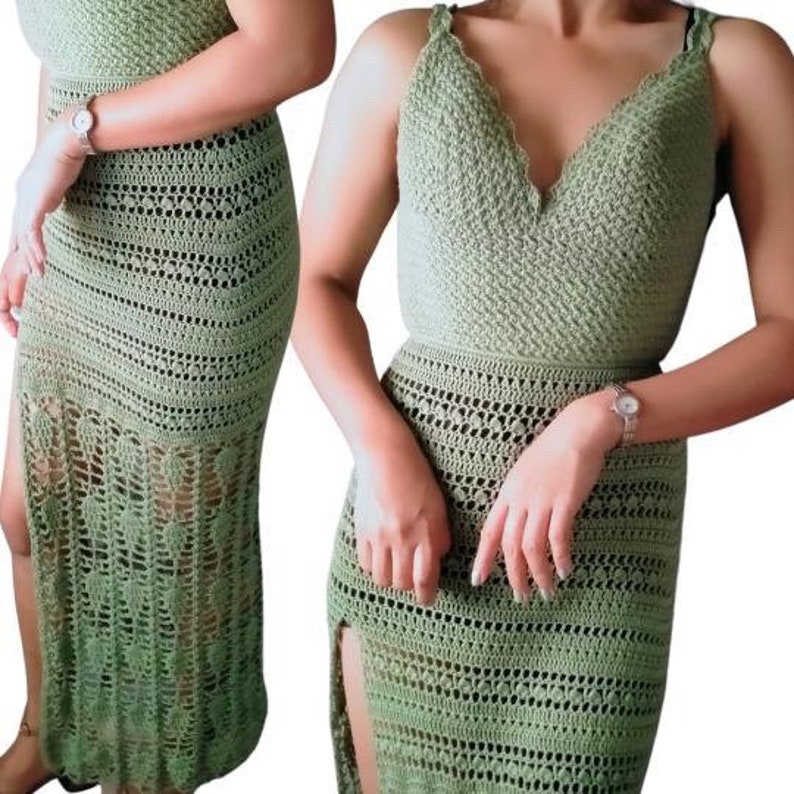 Crochet dress WRITTEN PATTERN sinners dress image 10