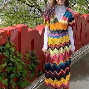 Crochet dress WRITTEN PATTERN Nami Dress image 8