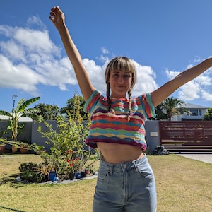Crochet top WRITTEN PATTERN - The tropical delight top